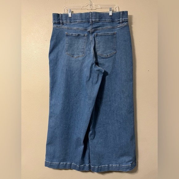 SPANXshape EveryWear Cropped Wide Leg Jeans XXL Tall - Picture 7 of 9